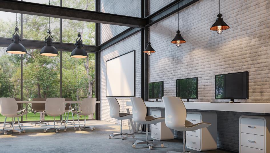 上海流行的工業(yè)風(fēng)辦公室設(shè)計(jì),辦公室無吊頂如何做隔斷設(shè)計(jì)?