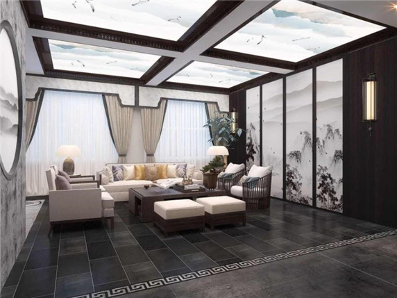 辦公樓敞開式會客區設計